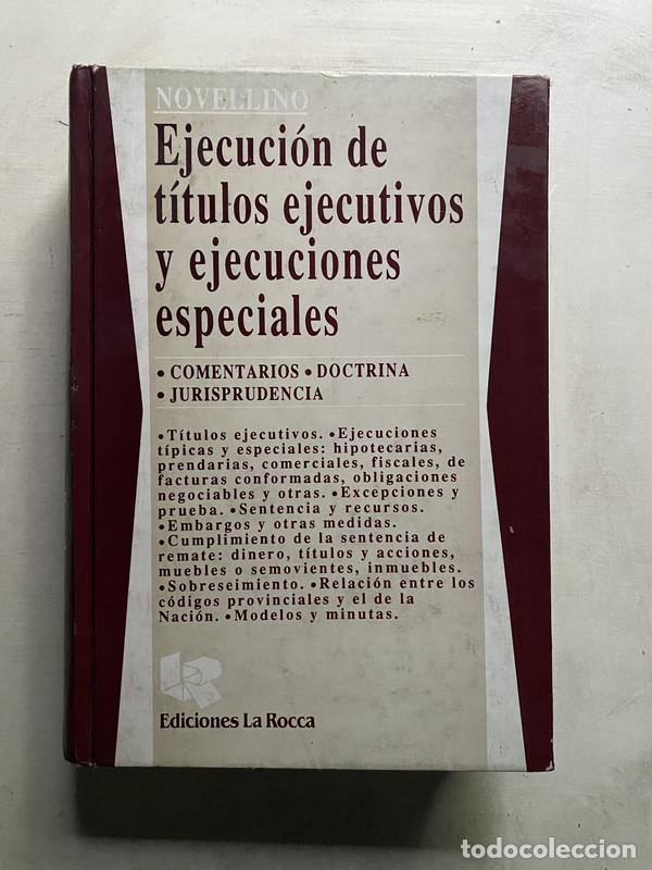 Livros em segunda m&atilde;o: Ejecucion de titulos ejecutivos y ejecuciones especiales - Novellino