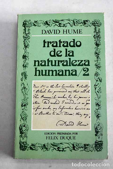 Libros: Tratado de la naturaleza humana: autobiograf&iacute;a, tomo II.- Hume, David