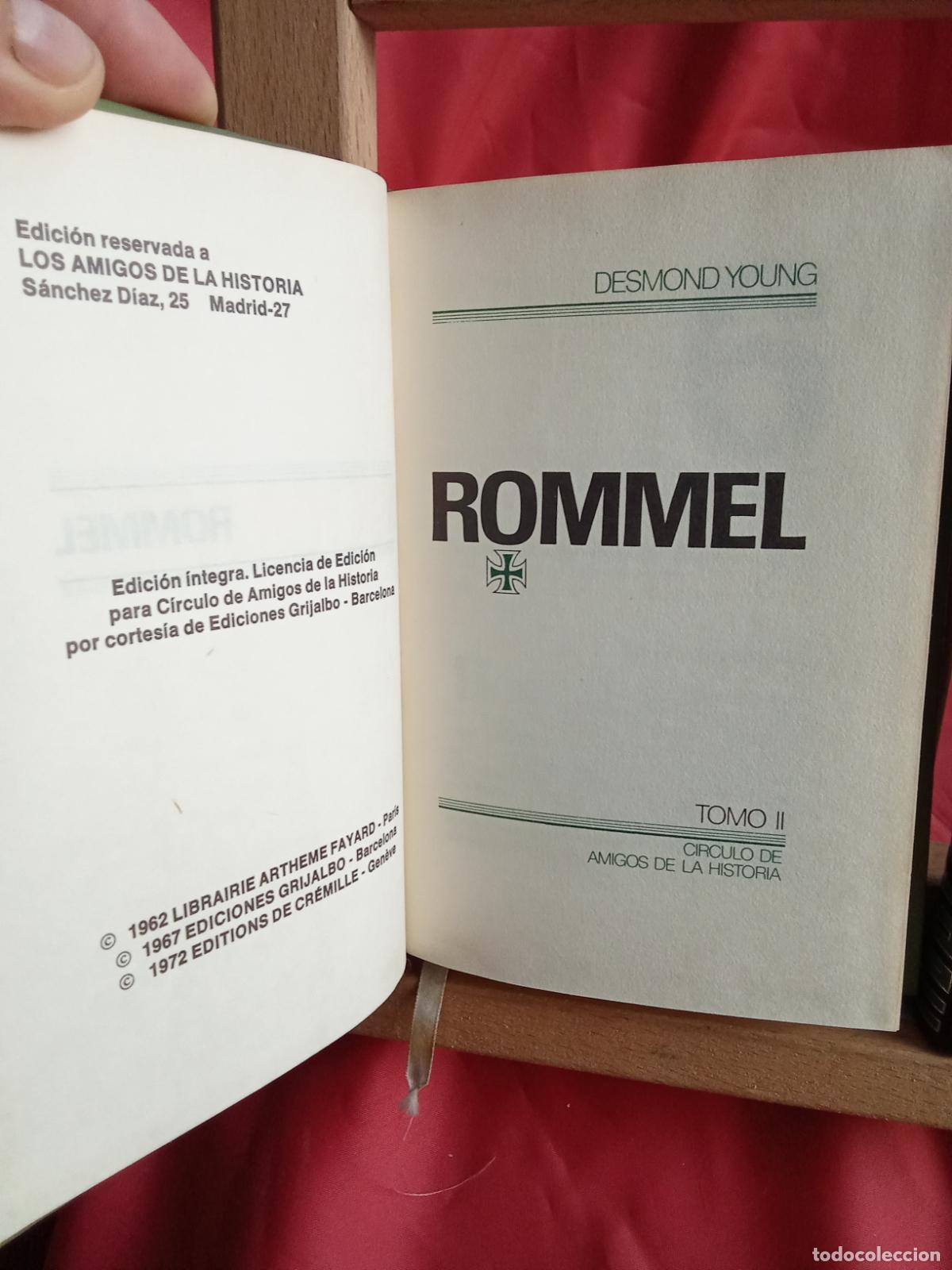 Libros: Rommel (Tomos 1 y 2). Desmond Young L.28105-990 - Foto 4