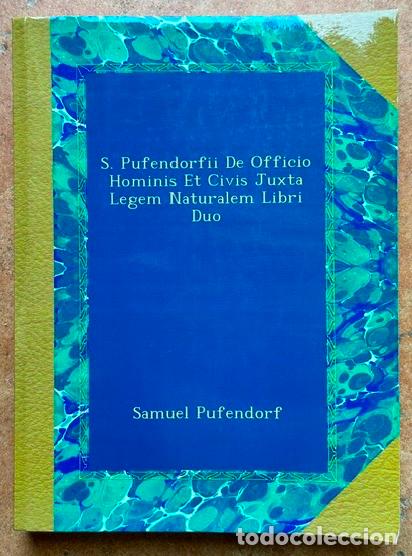 Libros: S. PUFENDORFII DE OFFICIO HOMINIS ET CIVIS JUXTA LEGEM NATURALEM LIBRI DUO - PUFENDORF, Samuel