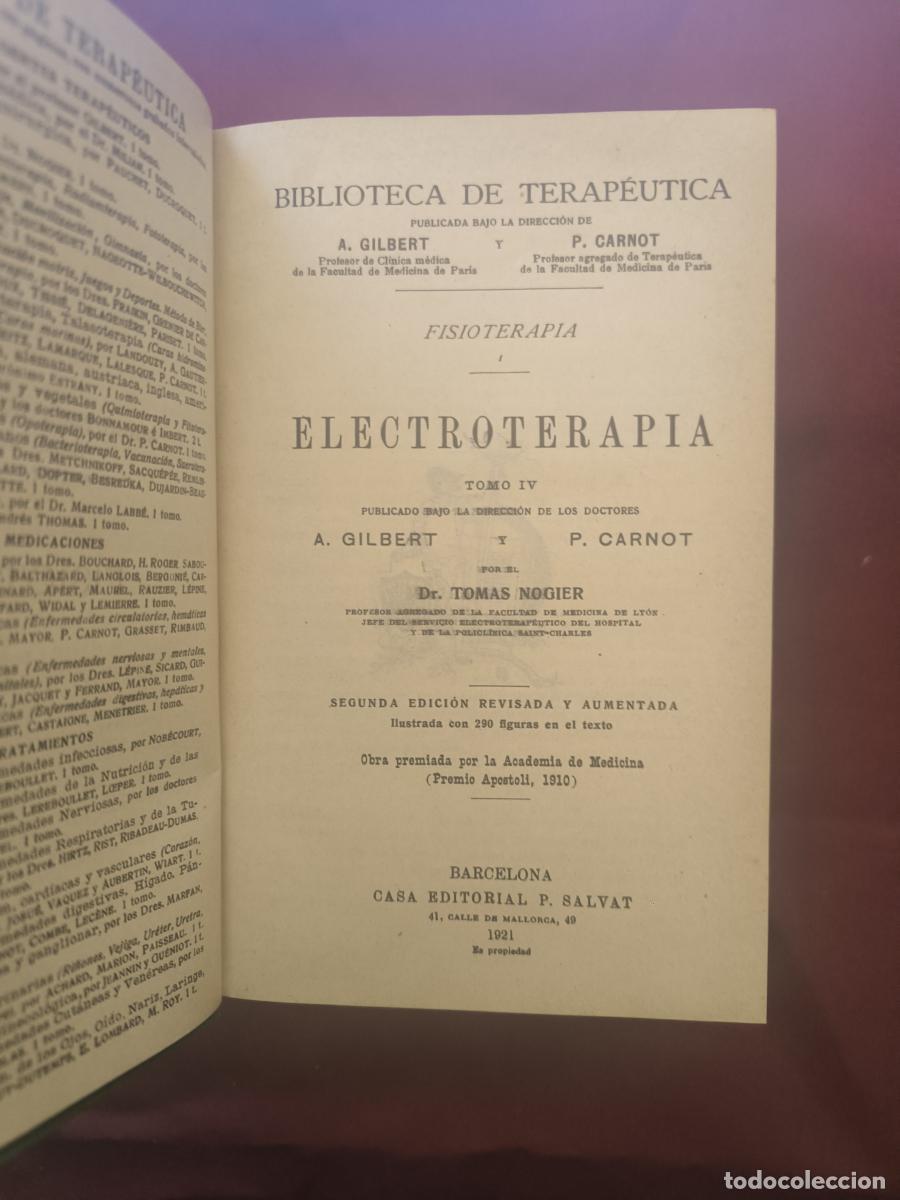 Libros: Fisioterapia - Electroterapia - A. Gilbert y P. Carnot