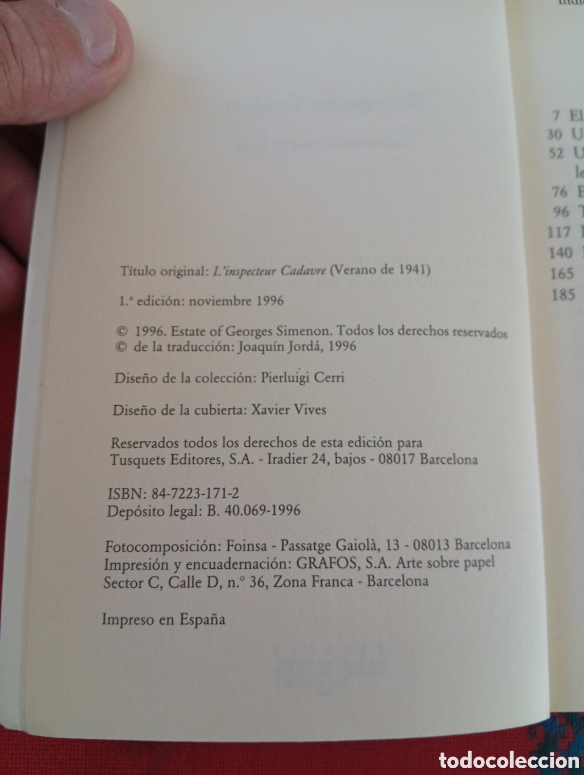 Libros: EL INSPECTOR CADAVER, SIMENON MAIGRET, ESTADO EXCELENTE