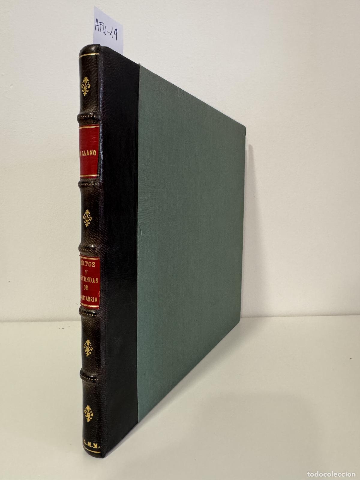 books: LLANO, Manuel. - Mitos y leyendas de Cantabria.