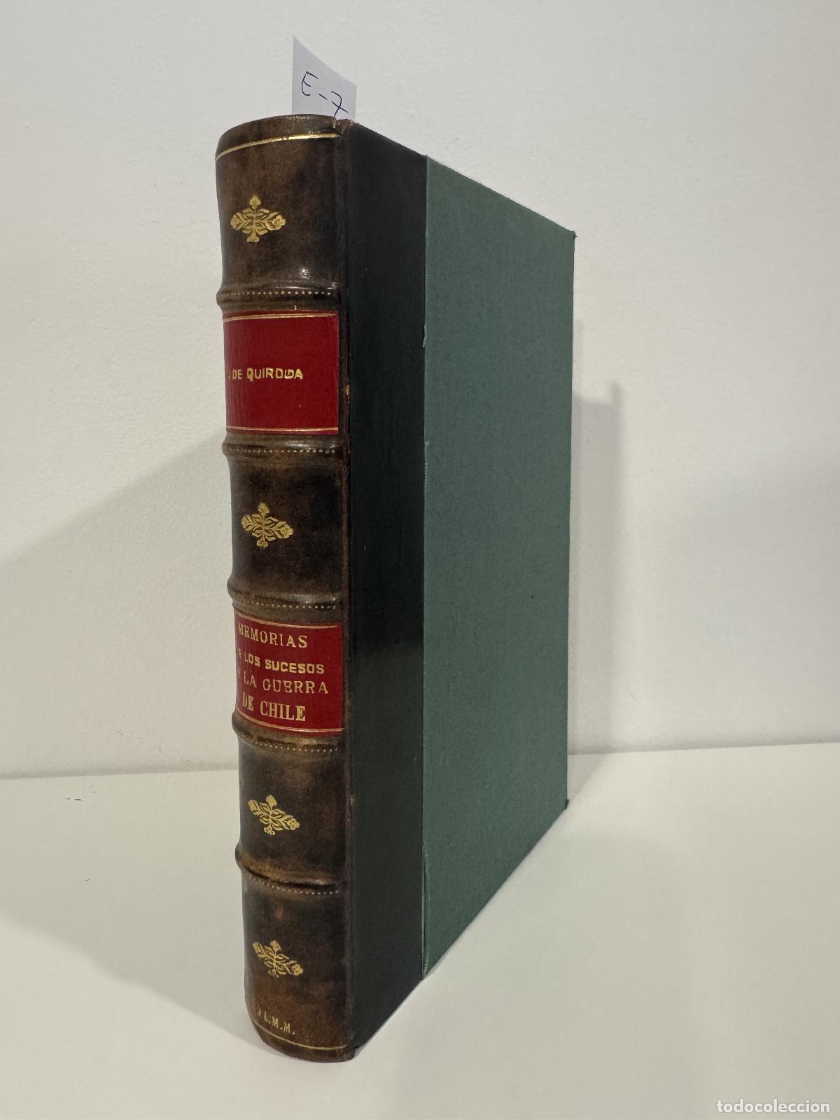 Libros: de QUIROGA, Jer&oacute;nimo. - Memorias de los sucesos de la guerra de Chile.