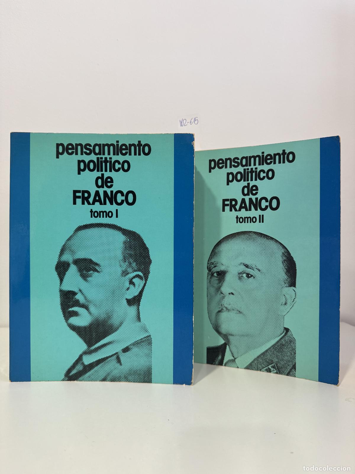Libros: del R&Iacute;O CISNEROS, Agust&iacute;n. - Pensamiento pol&iacute;tico de Franco (2 tomos).