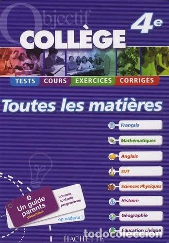Livres: Toutes les mati&egrave;res 4e- 9782011697288