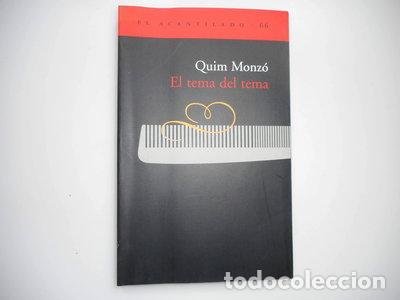 Livres: El tema del tema- 9788495359681