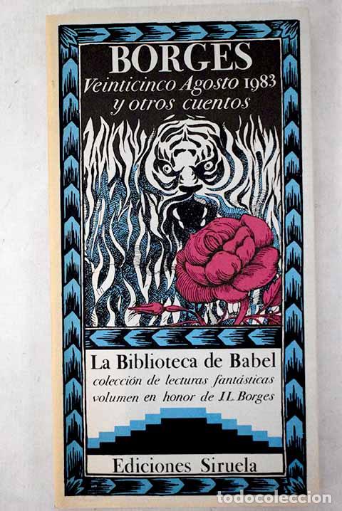 Libros: Veinticinco agosto 1983 y otros cuentos.- Borges, Jorge Luis