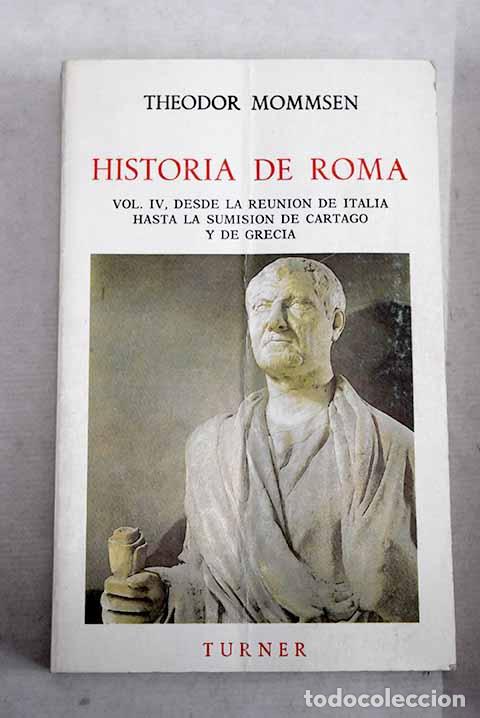 books: Historia de Roma, tomo IV.- Mommsen, Theodor