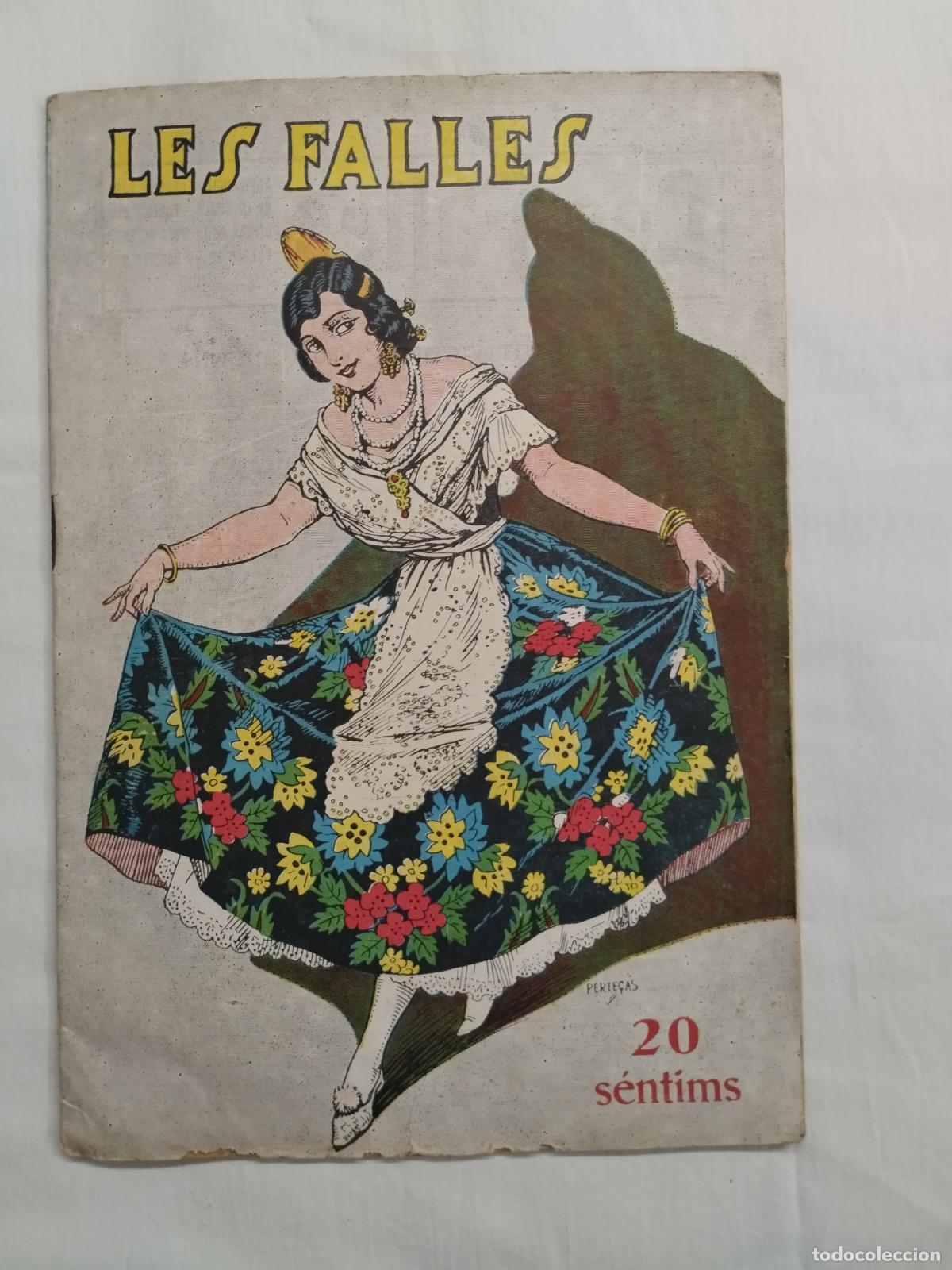 Libros: Les Falles. Suplement de &rdquo;La Chala&rdquo;. - ilustraci&oacute;n portada Perteg&aacute;s - Foto 1