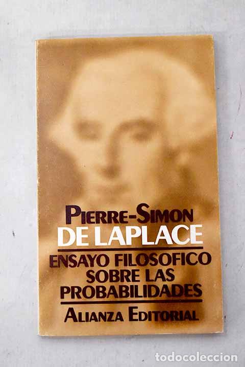 Libros: Ensayo filos&oacute;fico sobre las probabilidades.- Laplace, Pierre-Simon