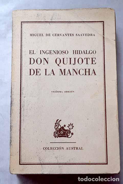 Libros: Don Quijote de la Mancha.- Cervantes Saavedra, Miguel de
