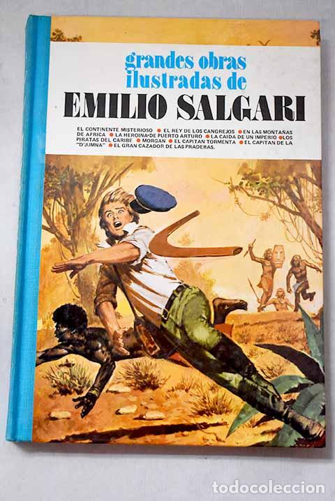 Libros: El continente misterioso ; El rey de los cangrejos ; En las monta&ntilde;as de Africa.- Salgari, Emilio