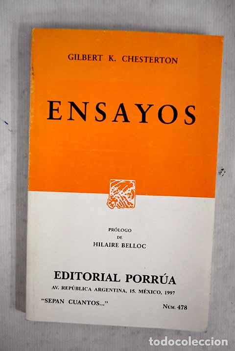Libros: Ensayos: Chesterton, G. K..- Chesterton, G. K.