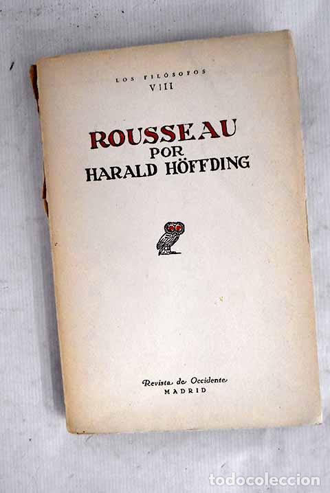 Libros: Rousseau: Hoffding, Harald.- Hoffding, Harald - Foto 1