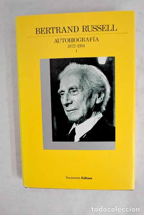 Libros: Bertrand Russell: autobiograf&iacute;a, tomo I.- Russell, Bertrand