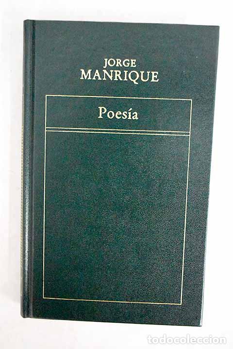 Libros: Poes&iacute;a: Manrique, Jorge.- Manrique, Jorge