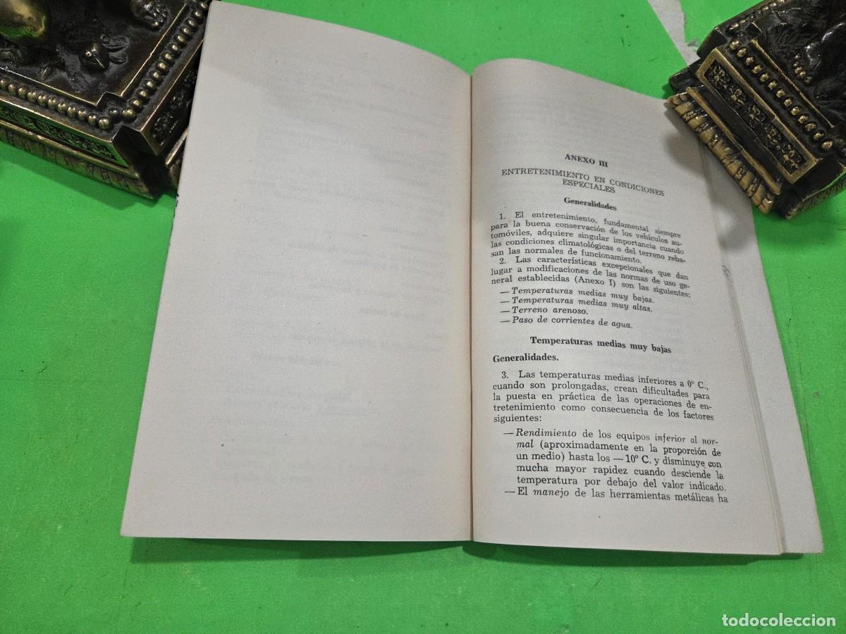 Libros: 1959...&rdquo;&rdquo;REGLAMENTO PARA EL SERVICIO DE ENTRETENIMIENTO DEL MATERIAL AUTOM&Oacute;VIL EN EL EJ&Eacute;RCITO&rdquo;&rdquo;..... - Foto 14
