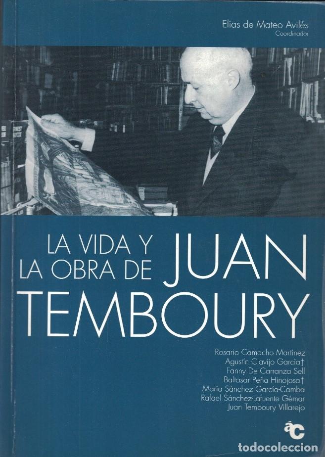 Livros em segunda m&atilde;o: LA VIDA Y LA OBRA DE JUAN TEMBOURY. - Mateo Avil&eacute;s. El&iacute;as de,