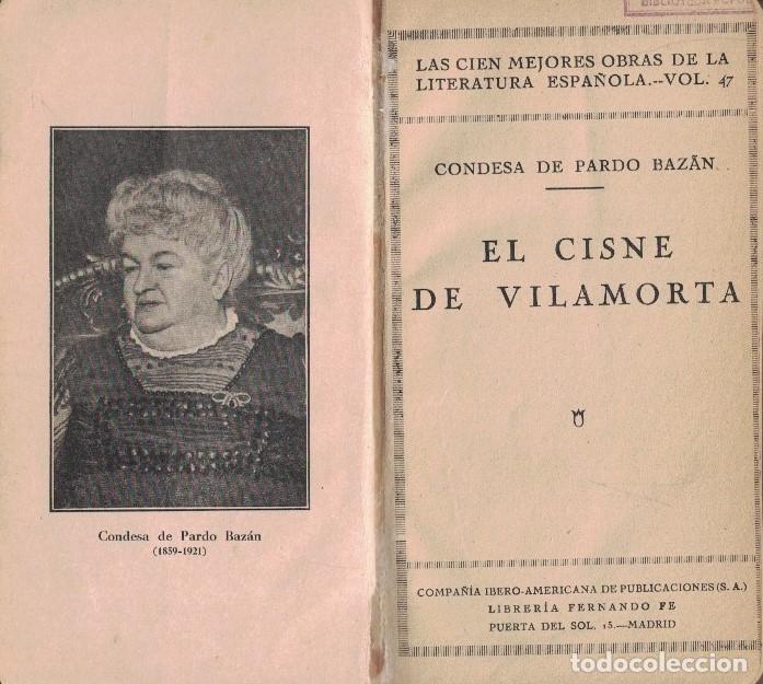 Livros em segunda m&atilde;o: EL CISNE DE VILAMORTA. - Pardo Baz&aacute;n. Condesa de,