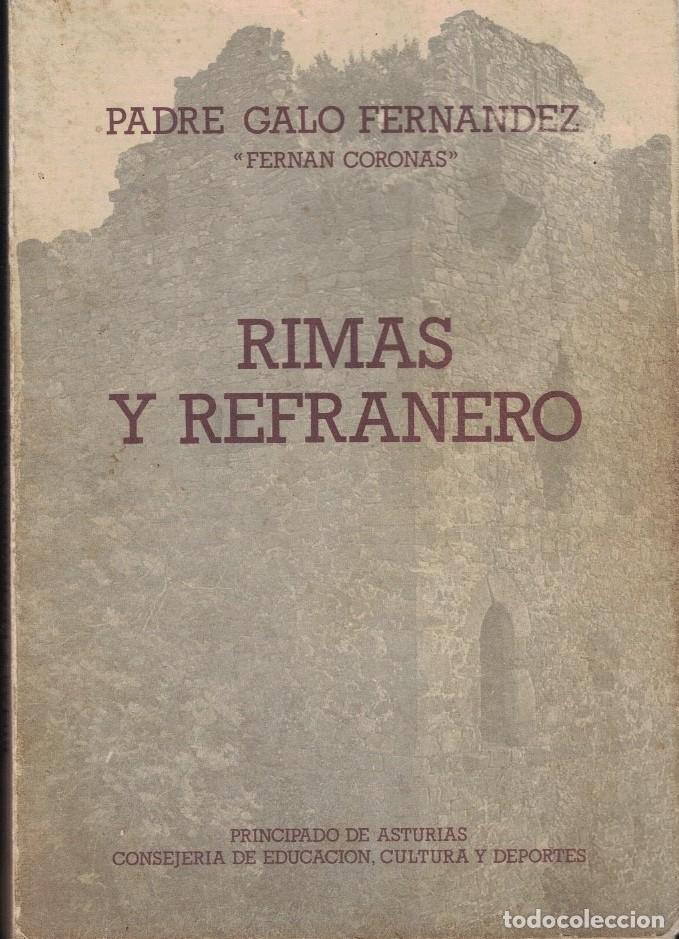 Libri di seconda mano: RIMAS Y REFRANERO. - Fern&aacute;ndez. Galo, &ldquo;Fern&aacute;n Coronas&rdquo;.