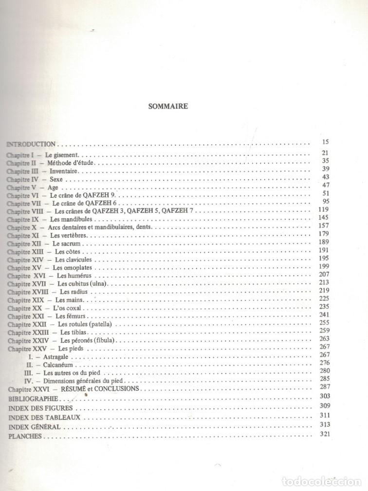 Libri di seconda mano: LES HOMMES FOSSILES DE QAFZEH (Isra&euml;l) - Vandermeersch. Bernard,