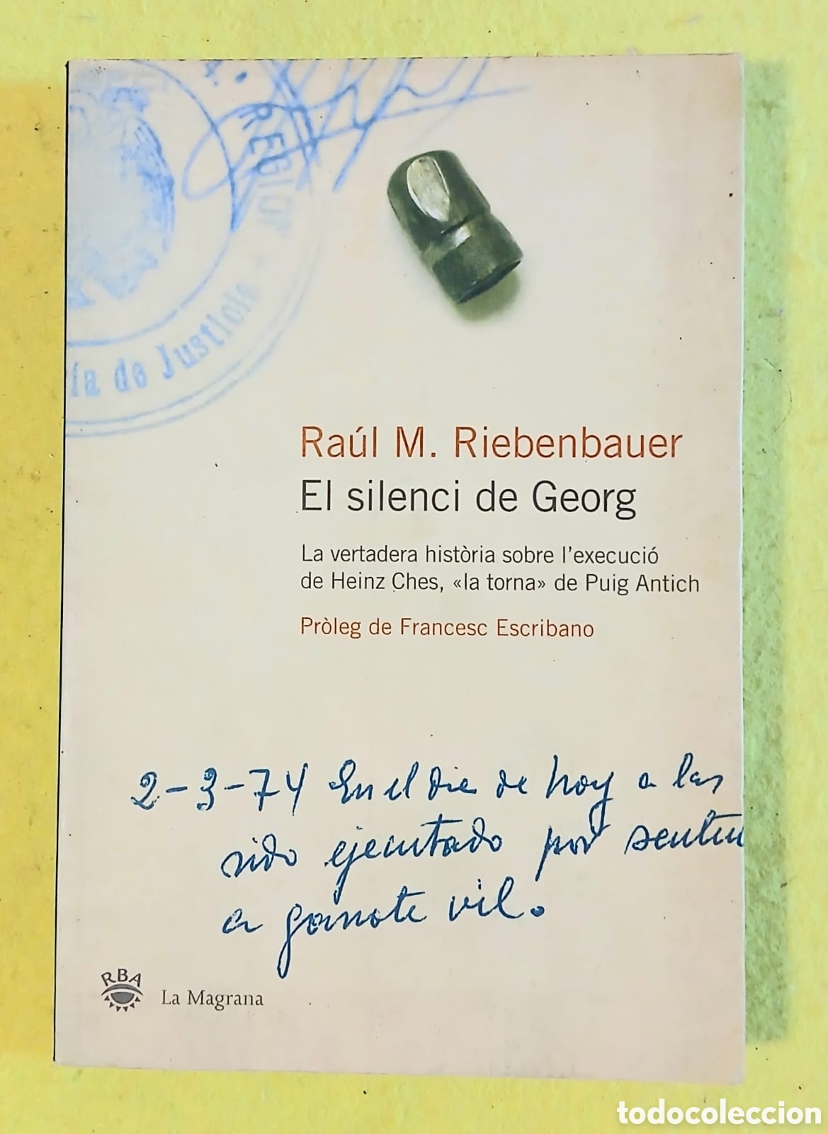 Libros: El silenci de Georg, Ra&uacute;l M. Riebenbauer