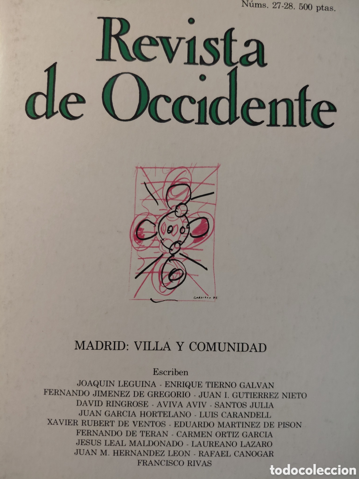 Libros: Revista de Occidente : Madrid villa y Comunidad 1983 - Foto 1