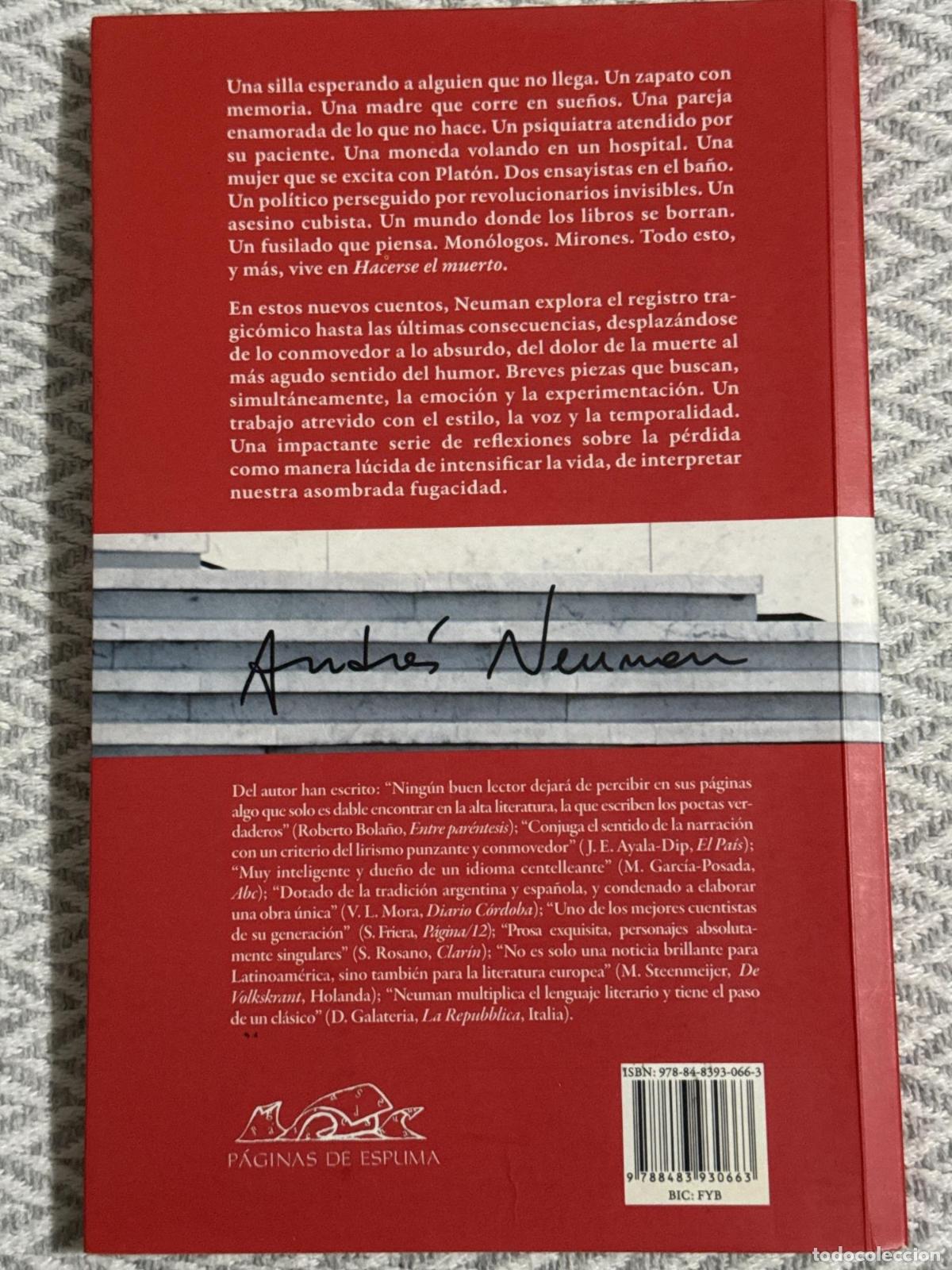 Libros: Hacerse el muerto - Andr&eacute;s Neuman - Foto 2