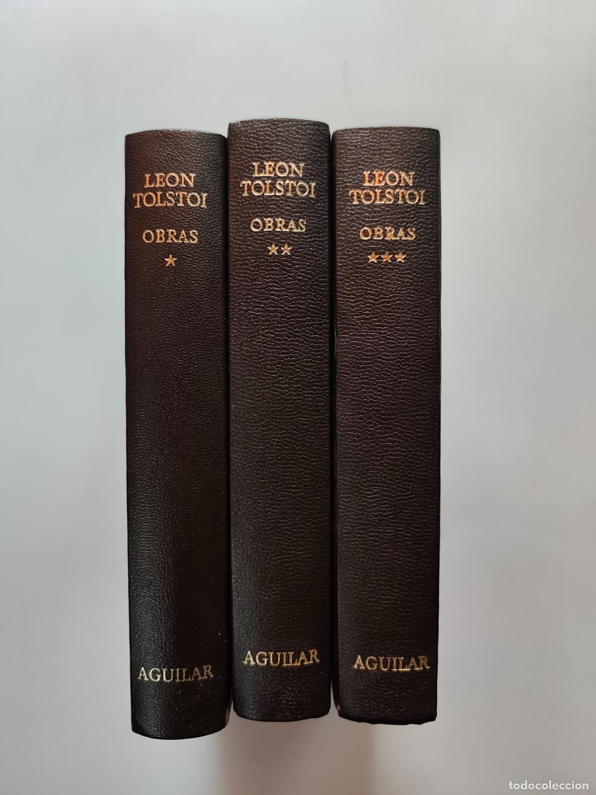 Libros: Le&oacute;n Tolstoi - Obras. I, II y III (3 tomos)