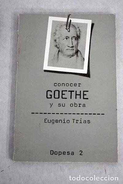 B&uuml;cher: Conocer a Goethe y su obra- 9788472354425