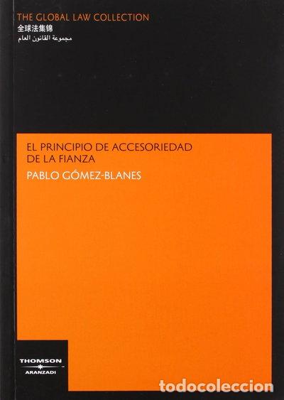 Libros: El principio de accesoriedad de la fianza- 9788483558867