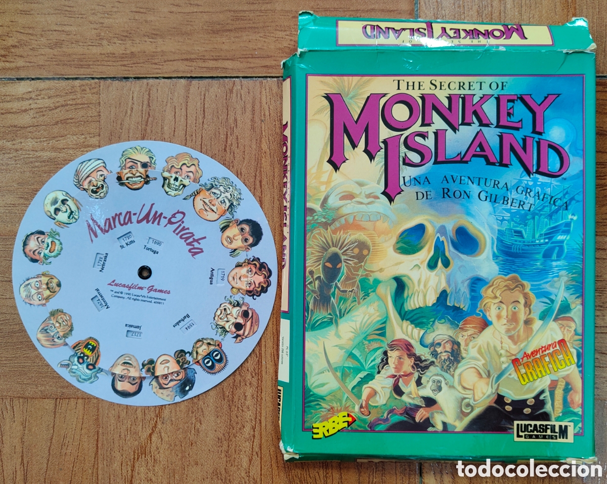 Livres: The Secret Of Monkey Island � Juego PC � Versi&oacute;n 256 Colores � 4 Discos 3.5 - VV. AA.