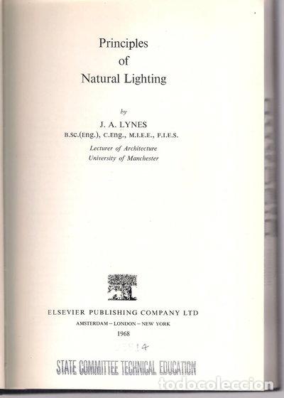 books: Principles of Natural Lighting- 9780853345954