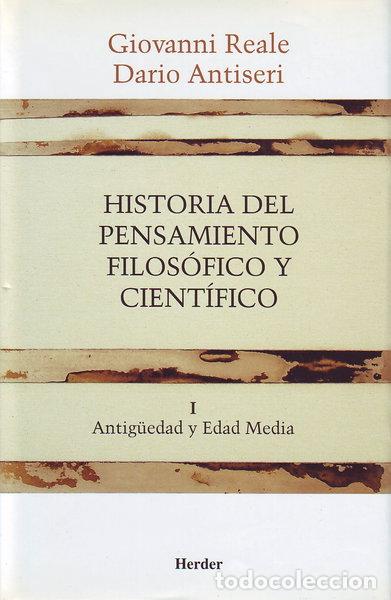 Libros: Historia del pensamiento filos&oacute;fico y cient&iacute;fico I- 9788425415876