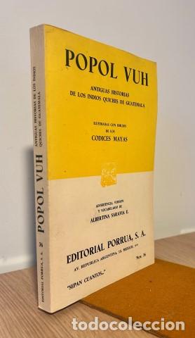 B&uuml;cher: POPOL VUH. Antiguas historias de los indios quiches de Guatemala. Ilustradas con dibujos de los c&oacute;di