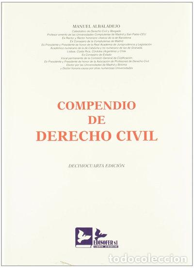 Libros: Compendio de Derecho Civil- 9788496261938