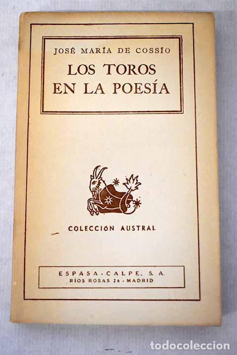 Libros: Los toros en la poes&iacute;a: (antolog&iacute;a)