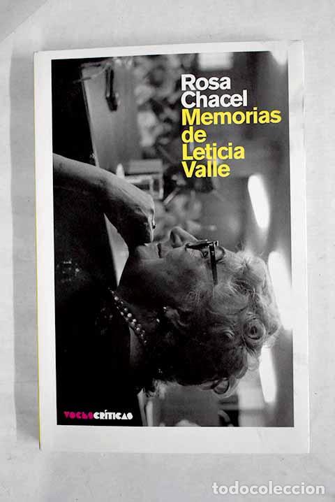 Libros: Memorias de Leticia Valle.- Chacel, Rosa