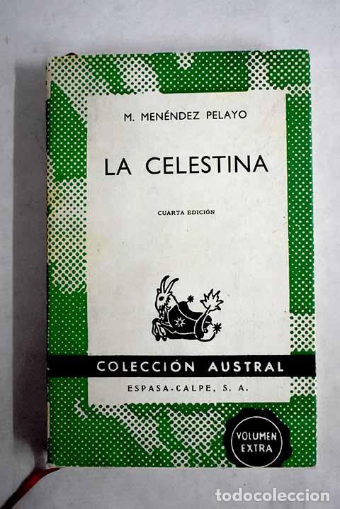 Libros: La Celestina: Men&eacute;ndez Pelayo, Marcelino.- Men&eacute;ndez Pelayo, Marcelino