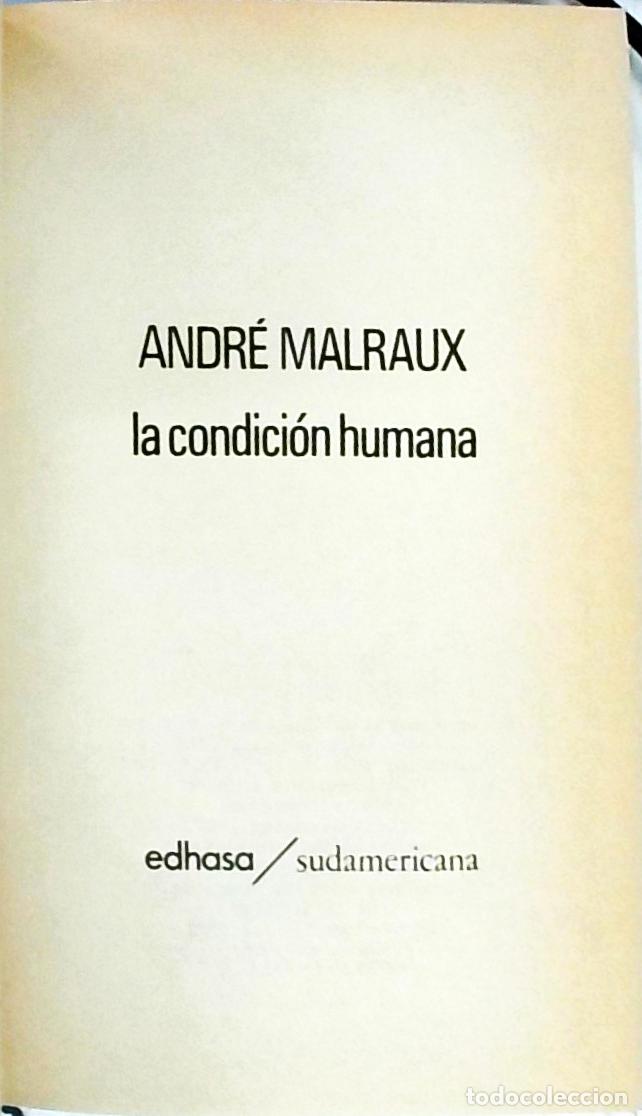 books: La condici&oacute;n humana - Andr&eacute; Malraux: