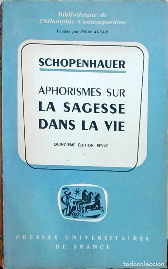 books: Aphorismes sur la sagesse dans la vie - Arthur Schopenhauer: