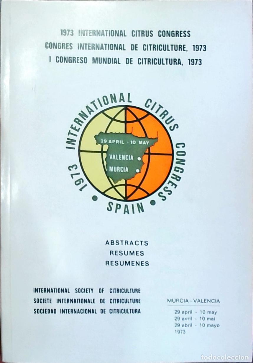 books: I Congreso Mundial de Citricultura, 1973: Res&uacute;menes - Autores Varios: