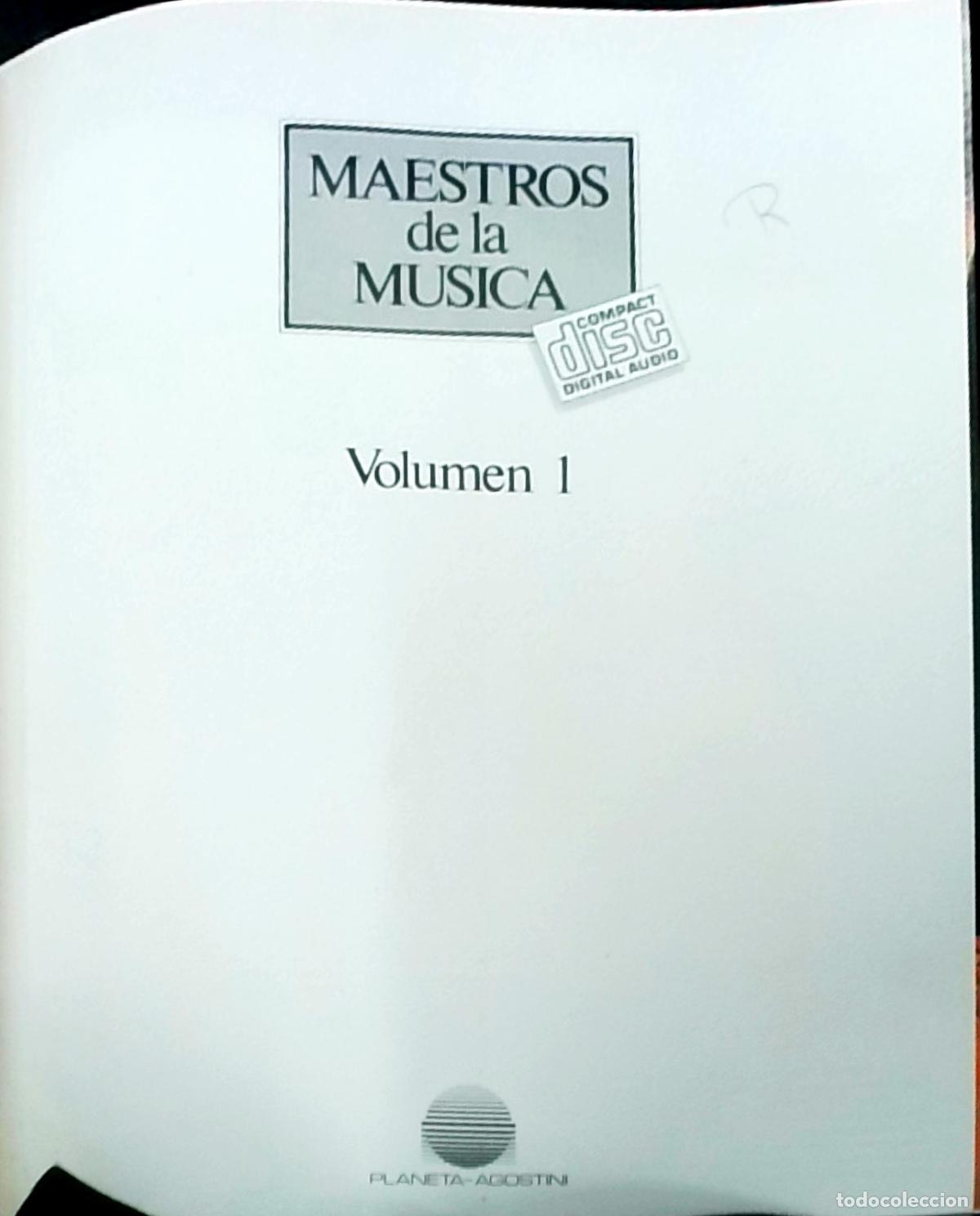 Livres: Maestros de la M&uacute;sica Volumen 1 - Autores Varios: