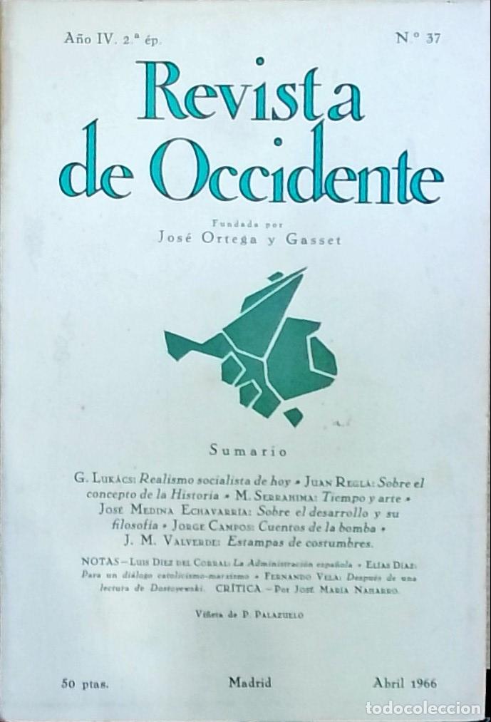 Livres: Revista de Occidente N&ordm; 37, A&ntilde;o IV, 2&ordf; &eacute;poca - Autores Varios: