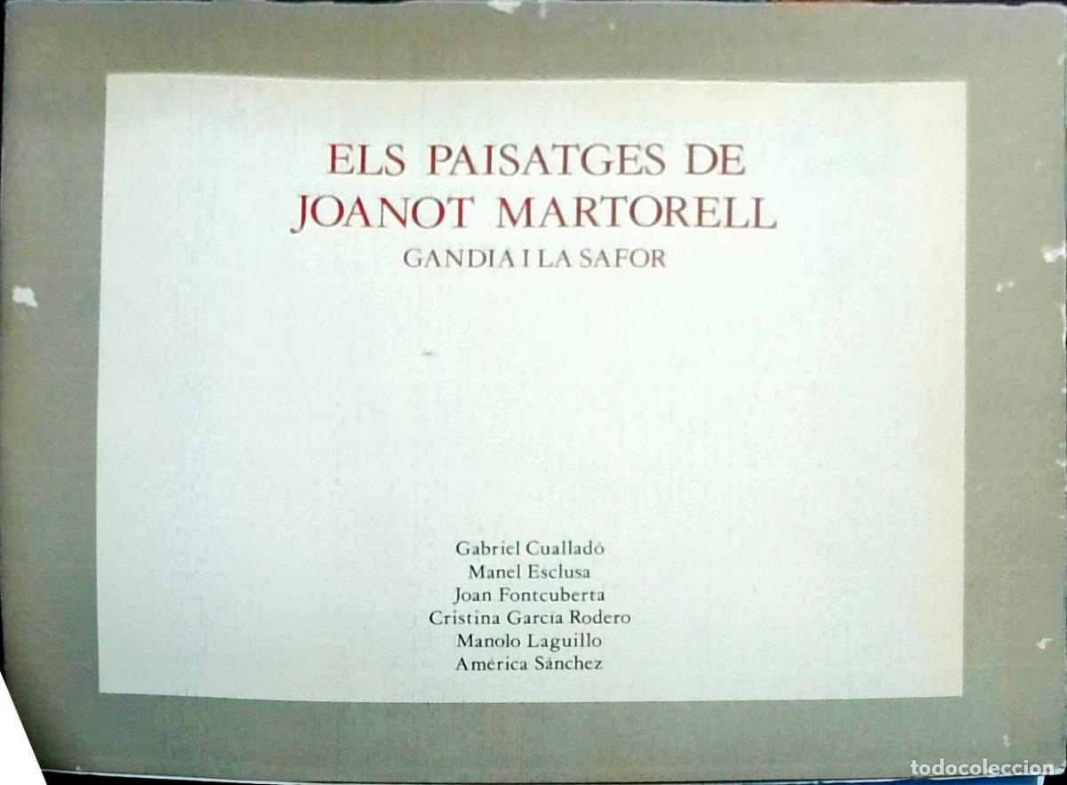 books: Els paisatges de Joanot Martorell: Gandia i La Safor - Gabriel Cuallad&oacute;; Joan Fontcuberta y otros: