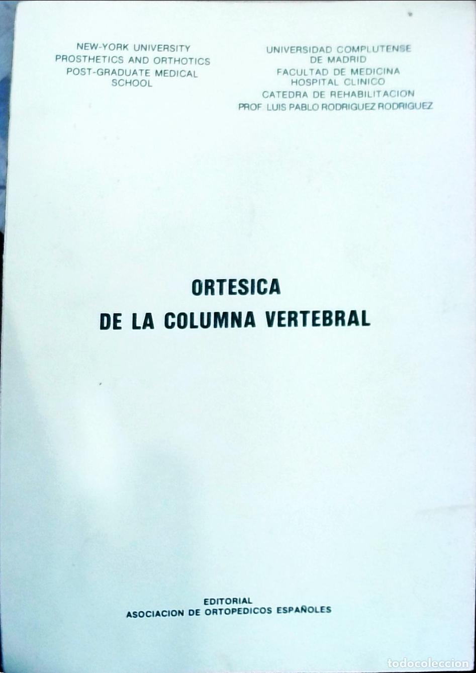 books: Ort&eacute;sica de la columna vertebral - Luis Pablo Rodr&iacute;guez Rodr&iacute;guez: