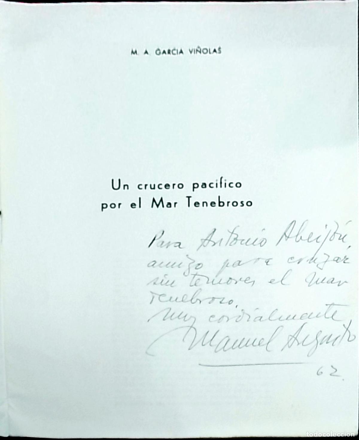 books: Un crucero pac&iacute;fico por el Mar Tenebroso - M. A. Garc&iacute;a Vi&ntilde;olas: