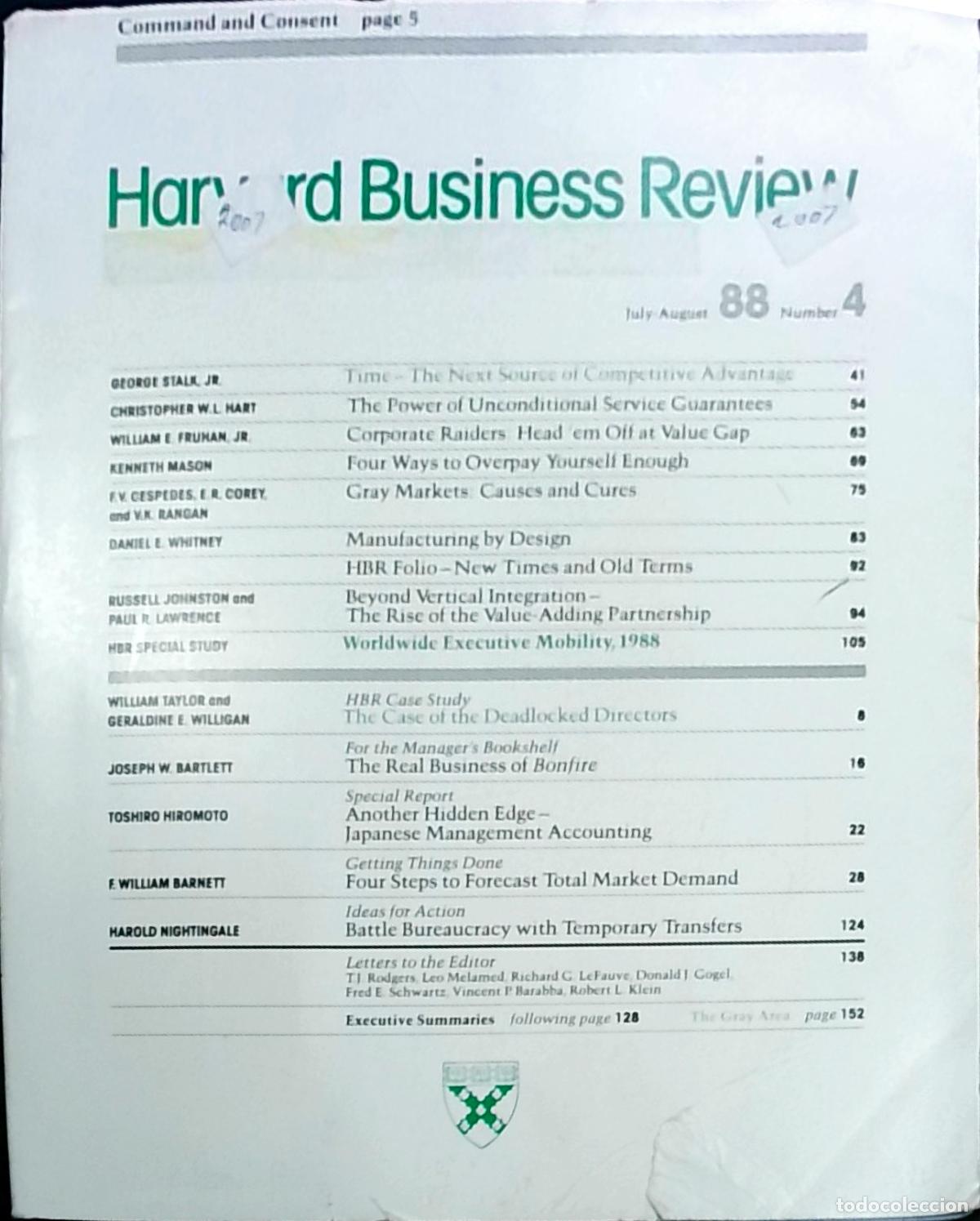 Libri di seconda mano: Harvard Business Review Vol. 88, N&ordm; 4 - Julio - Agosto - REVISTA: