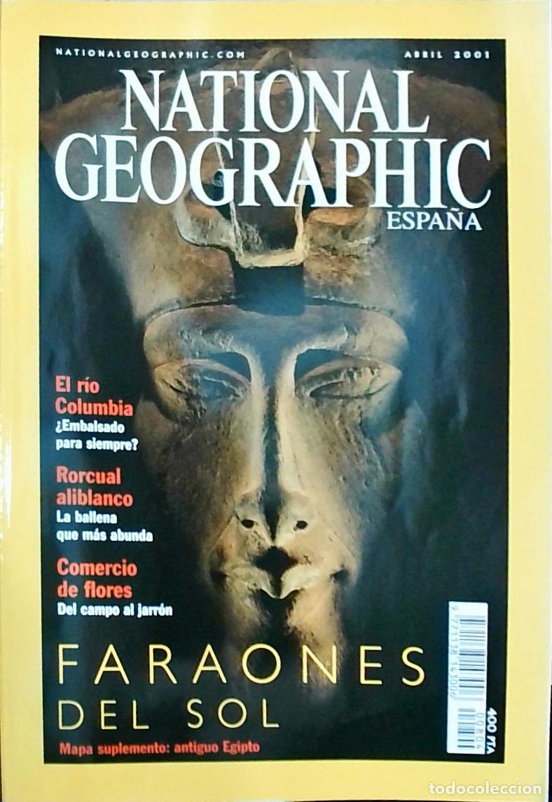 books: Nationa Geographic Espa&ntilde;a. Abril: Faraones del sol: mapa suplemento antiguo Egipto - REVISTA: